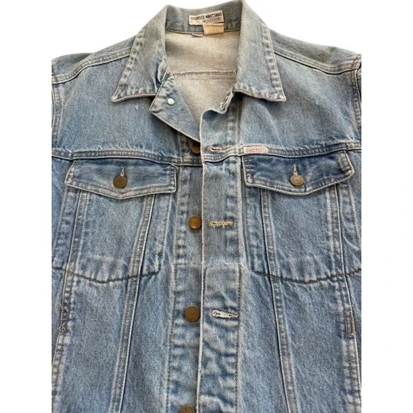 Guess Georges Marciano Women's Denim Jean Jacket Vintage 1980's 80's Size XL - Picture 3 of 7